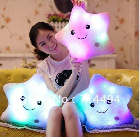 Almofada De Algodão Estrela Iluminada